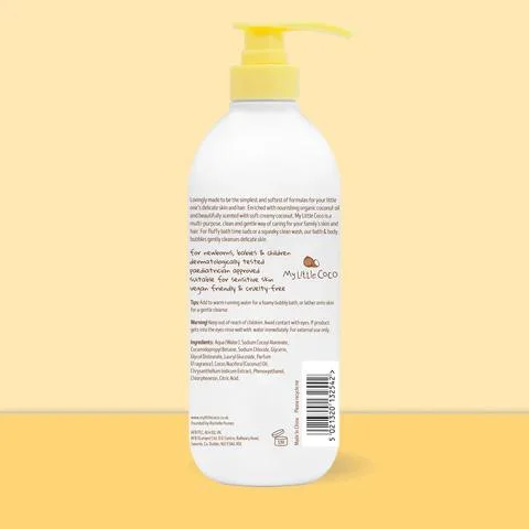 My Little Coco Bath & Body Bubbles 800ml Coconut